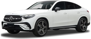 Mercedes-Benz GLC Coupé GLC 300 e 4MATIC AMG Line (uitlopend) leasen - front angle - DirectLease